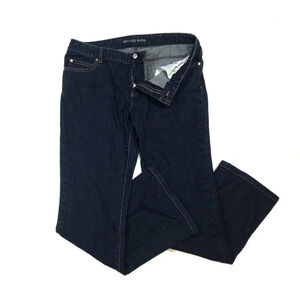 WJ72 Michael Kors Dark Wash Bootcut Jeans 10